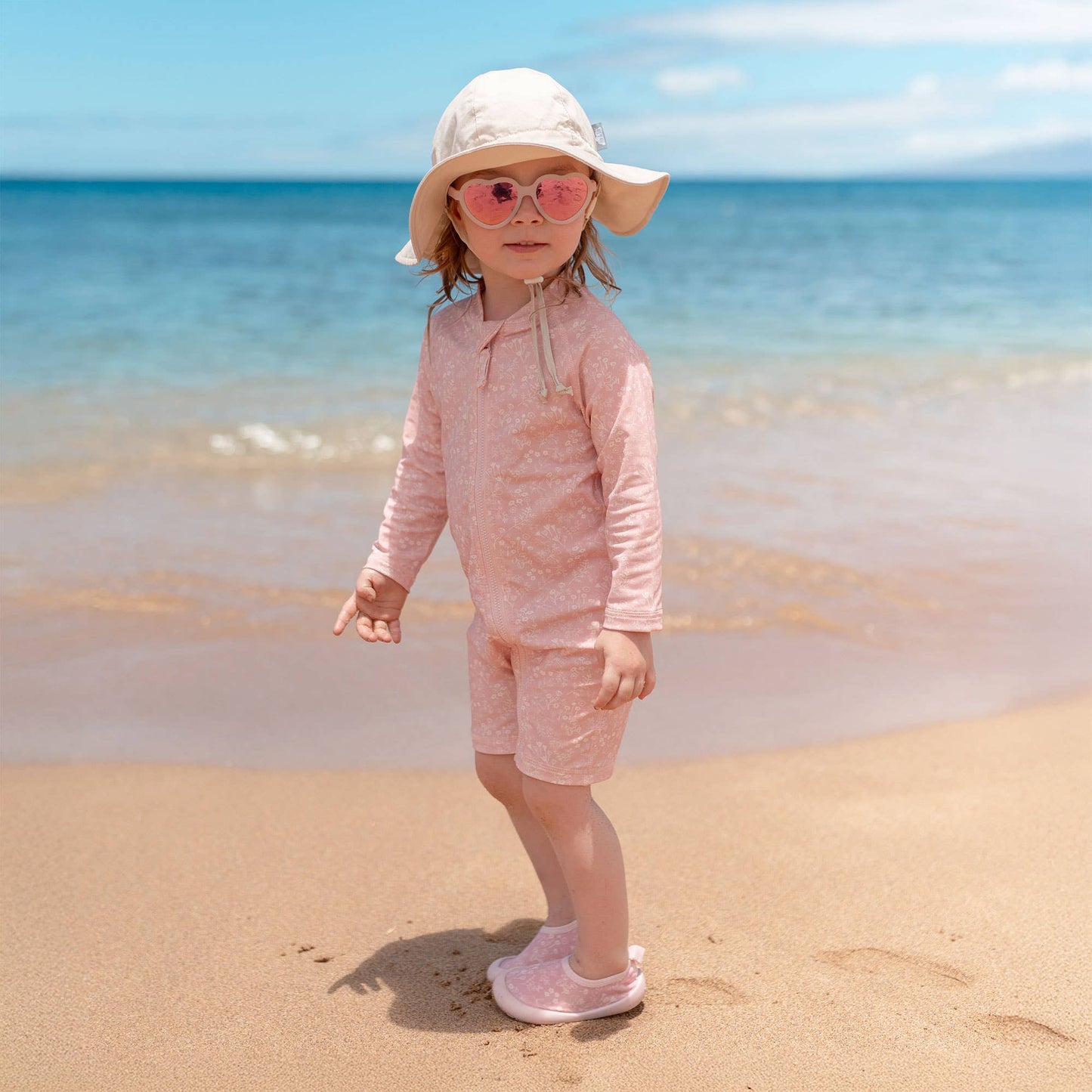 Pink Prairie | Kids One Piece UV Sun Suit