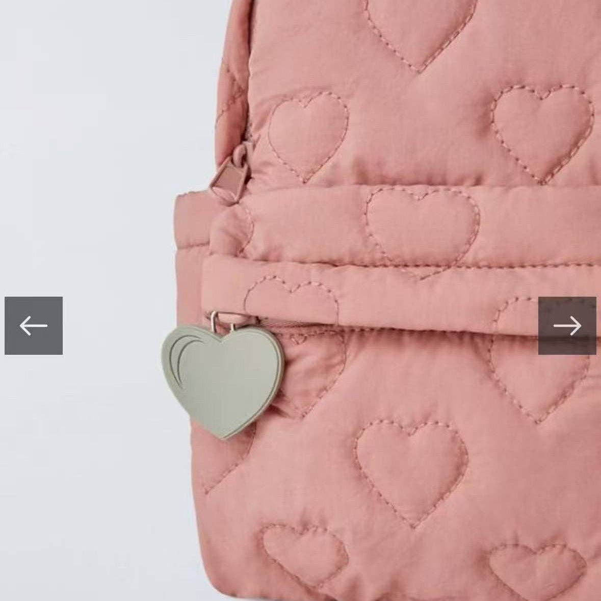 Embroidered Heart Fleece-Insulated Backpack with Multiple Compartments