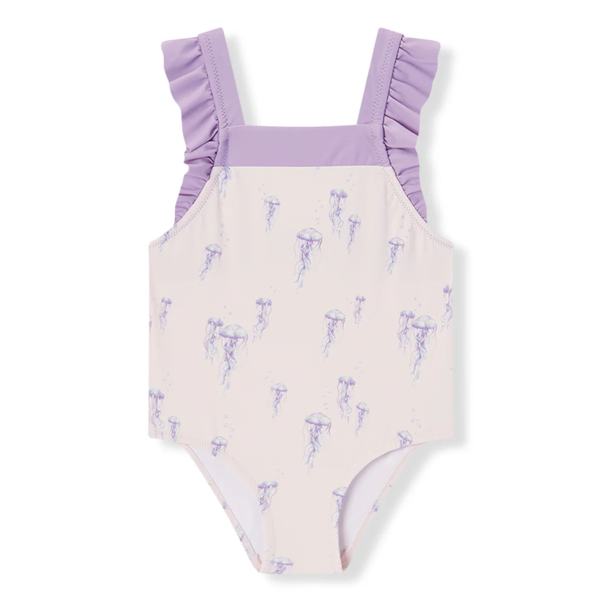 Ruffle Square Neck Swimsuit | Sunset Jellyfish