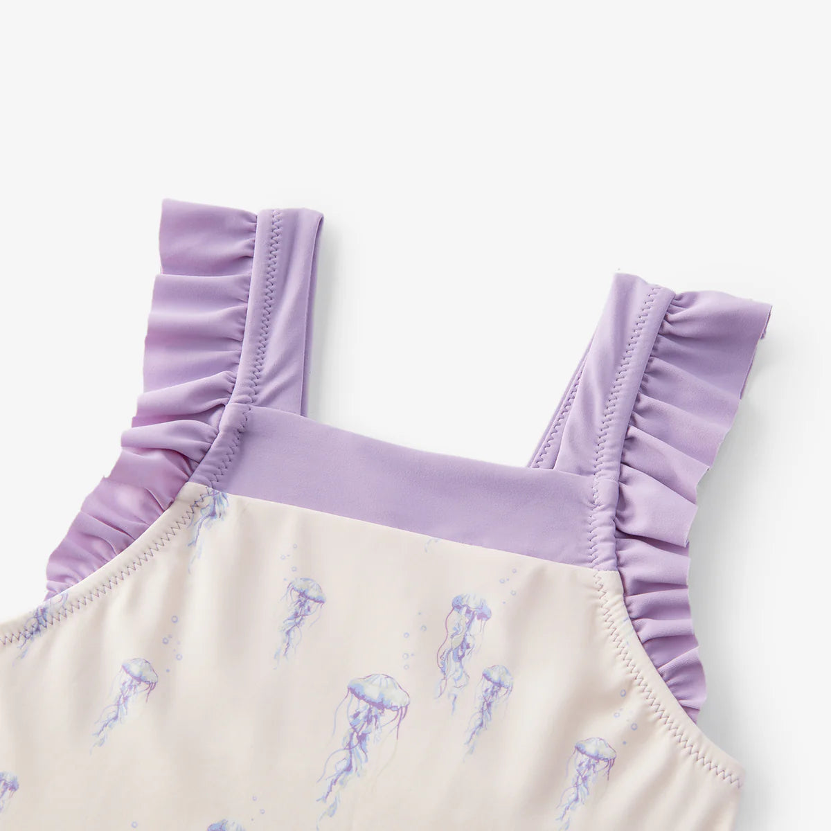 Ruffle Square Neck Swimsuit | Sunset Jellyfish