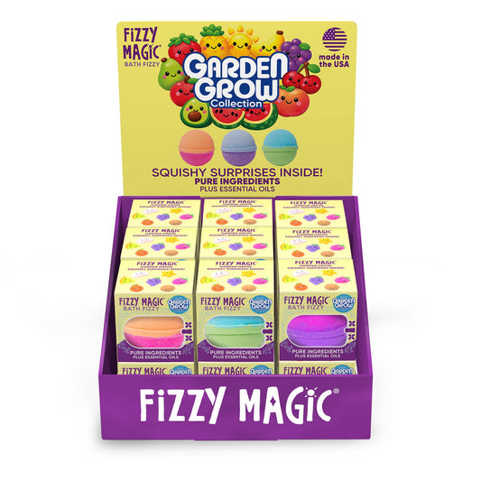 Garden Grow Bath Bombs with Squishy Surprises Display