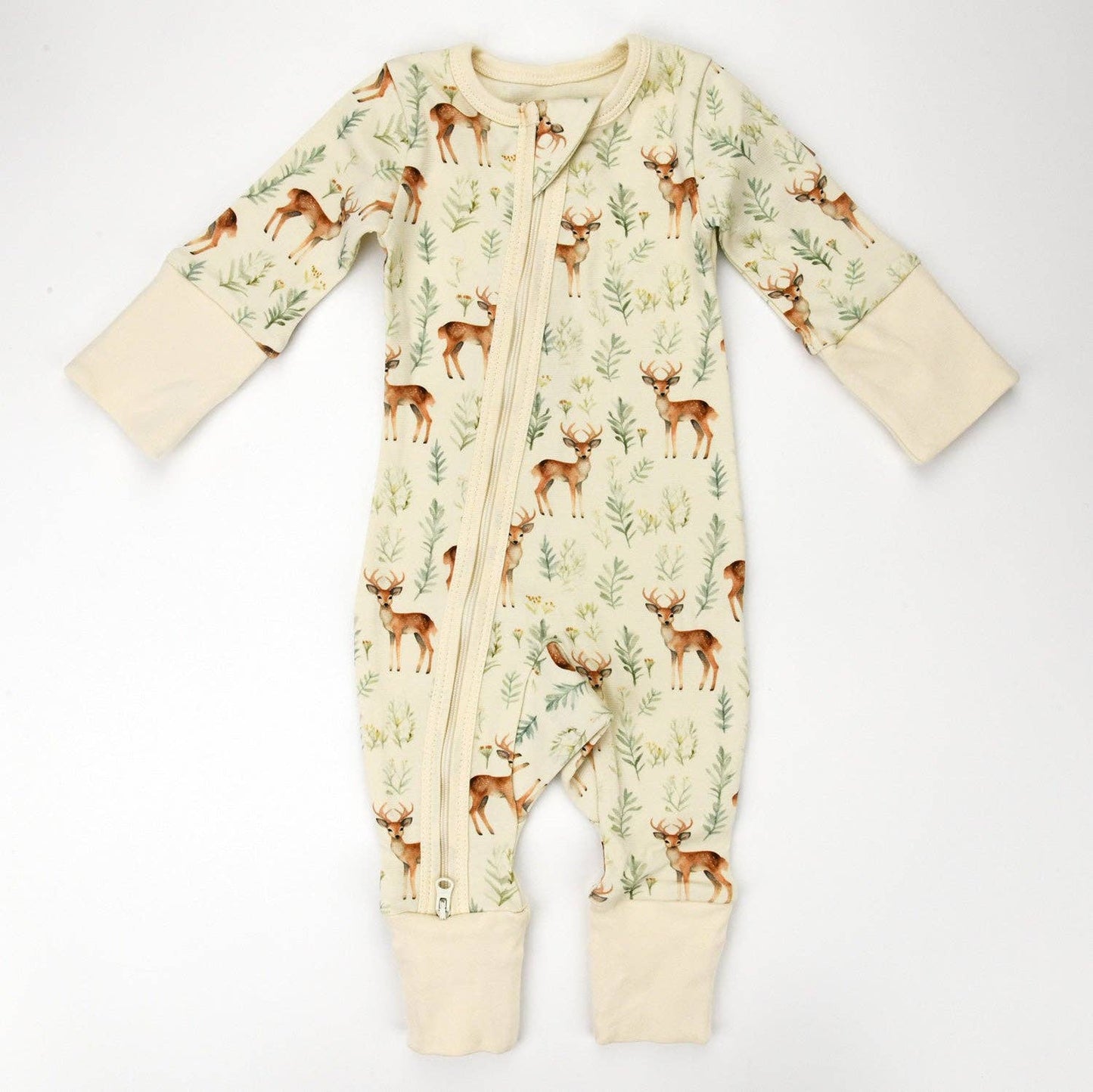 Organic Cotton Baby Pajamas 2-Way Zip Front Zipper Sleeper, Lyric