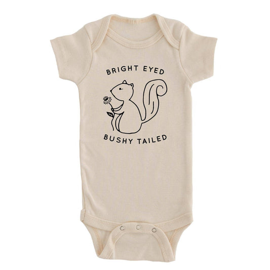 Bright Eyed Bushy Tailed Baby Bodysuit Onesie Baby Clothing | Summer Gift