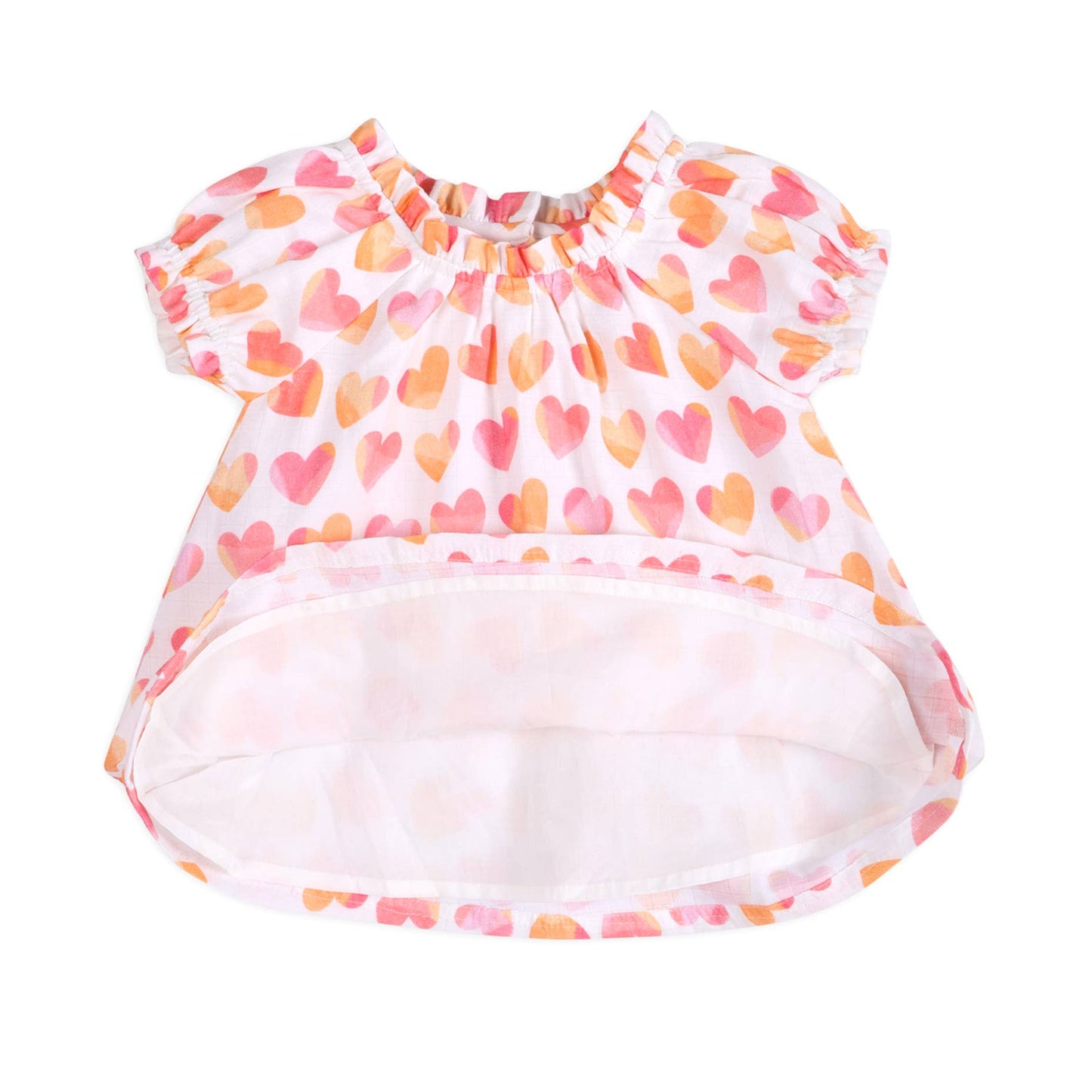 Hearts Baby Dress + Bloomer (Organic)