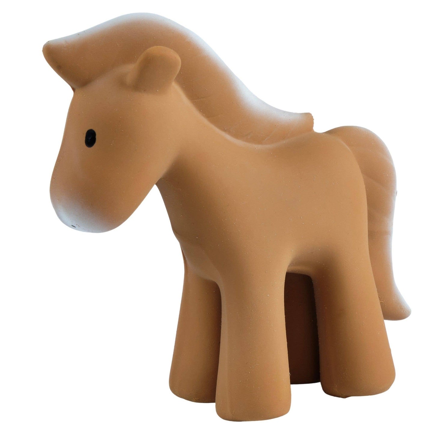 Horse Natural Organic Rubber Teether, Rattle & Bath Toy