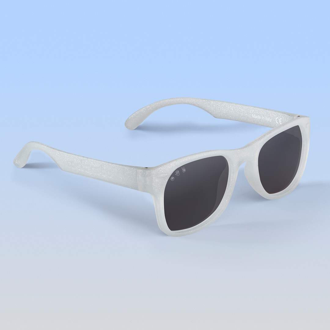 Silver Glitter Sunglasses