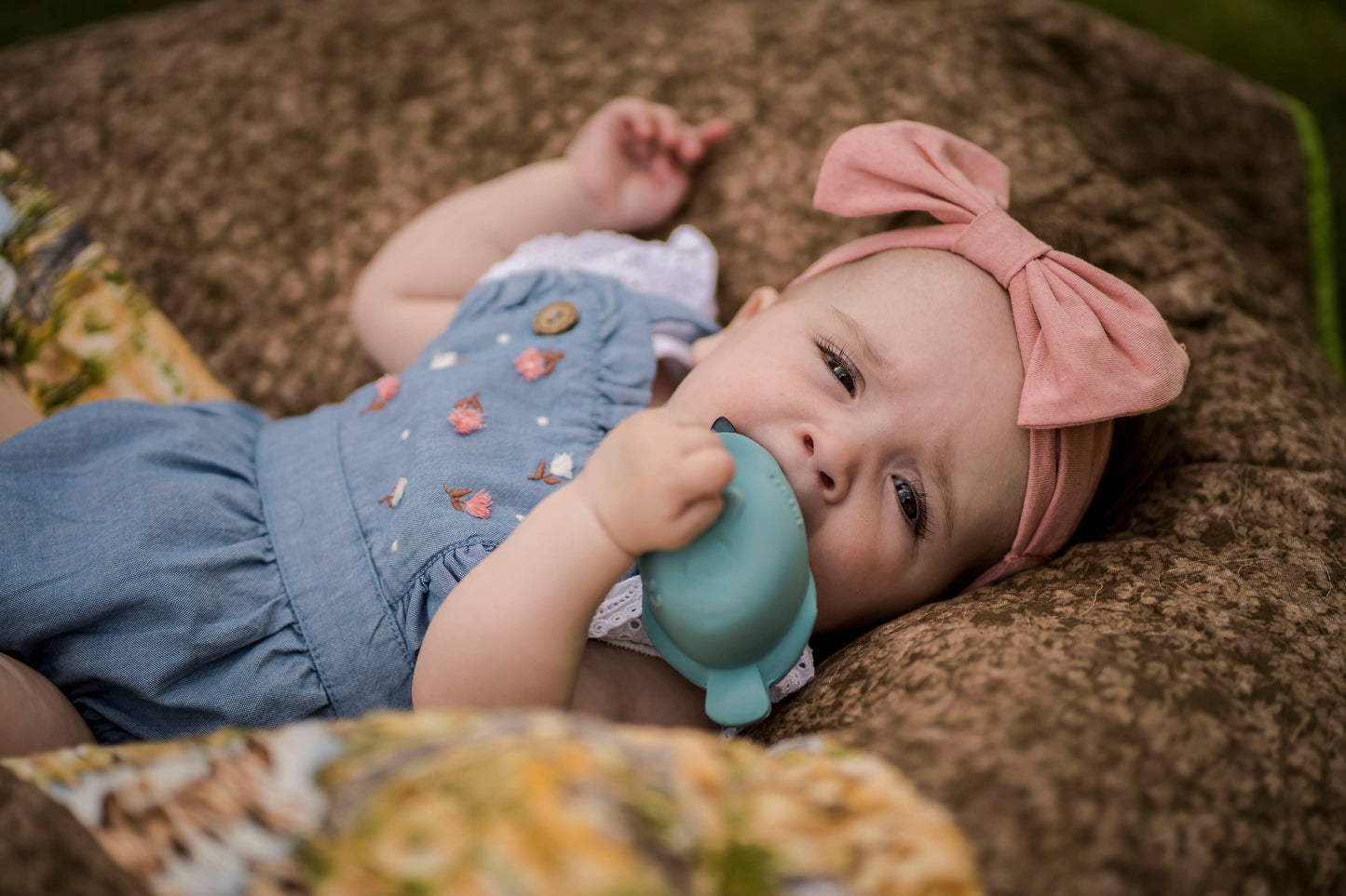 Bird Natural Rubber Teether, Rattle & Bath Toy