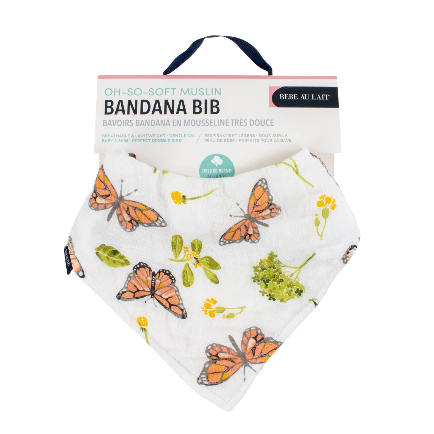 Butterfly Muslin Bandana Bib
