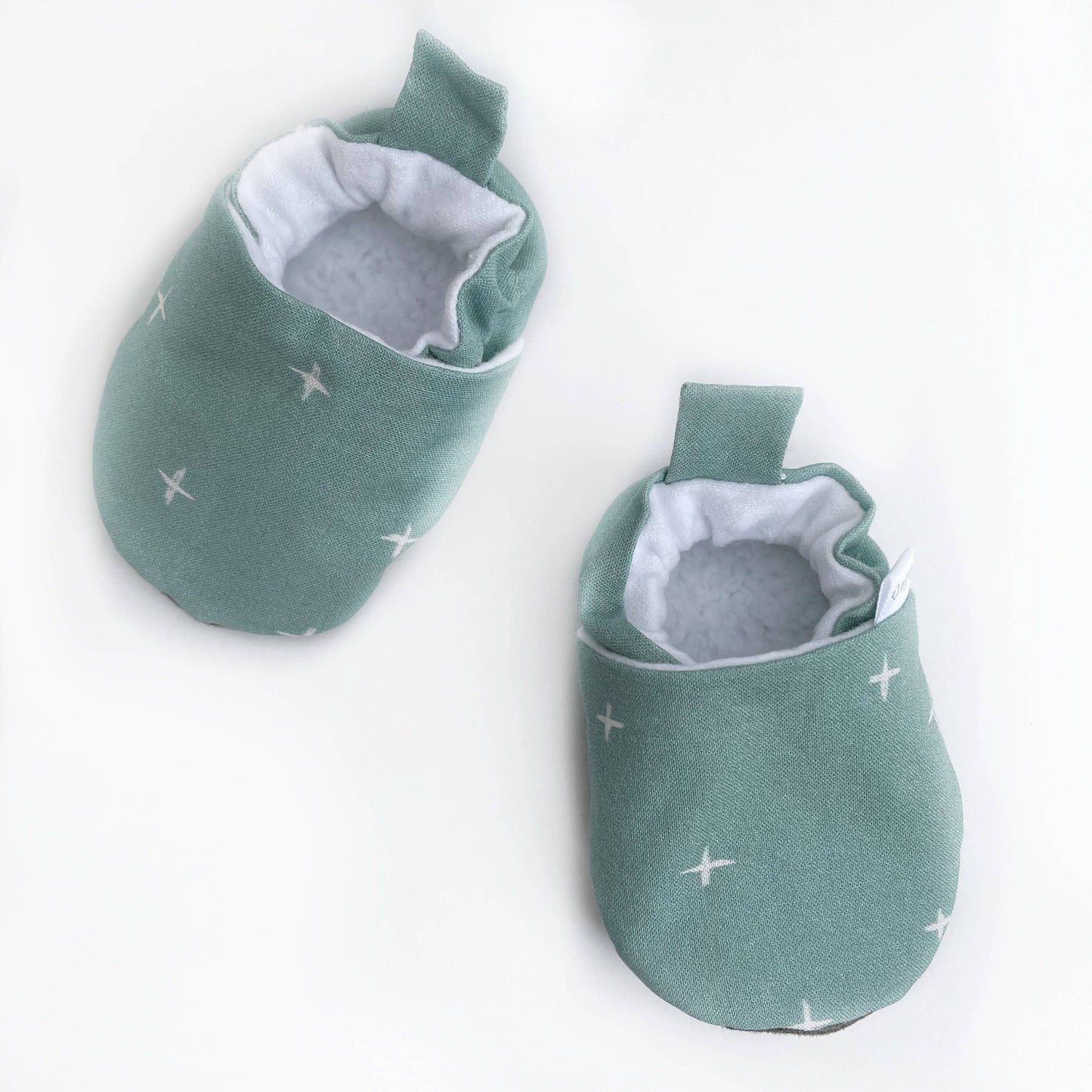 Dusty Mint + Baby Shoes