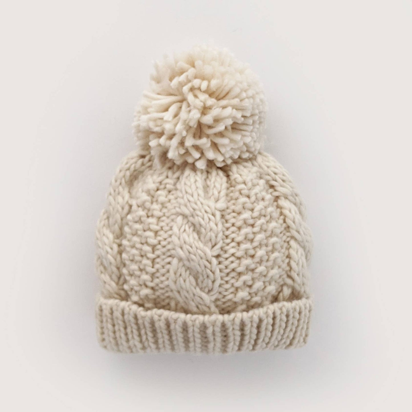 Natural Cable Beanie Baby & Kids