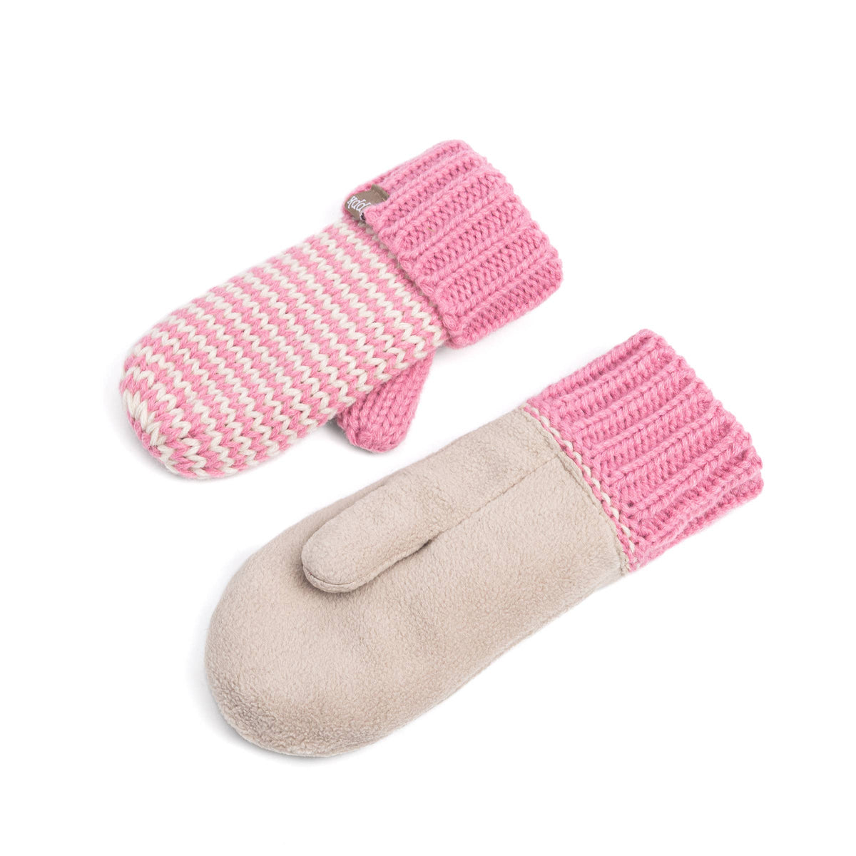 Classic Knit Winter Mittens for Kids 1-12, Stripe Pattern