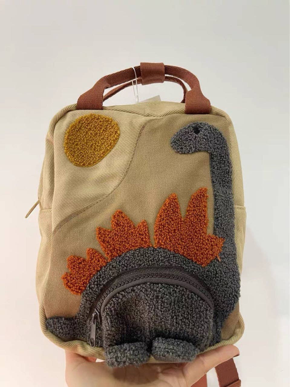 Children's Dinosaur Backpack Cute Canvas Lightweight School Bag