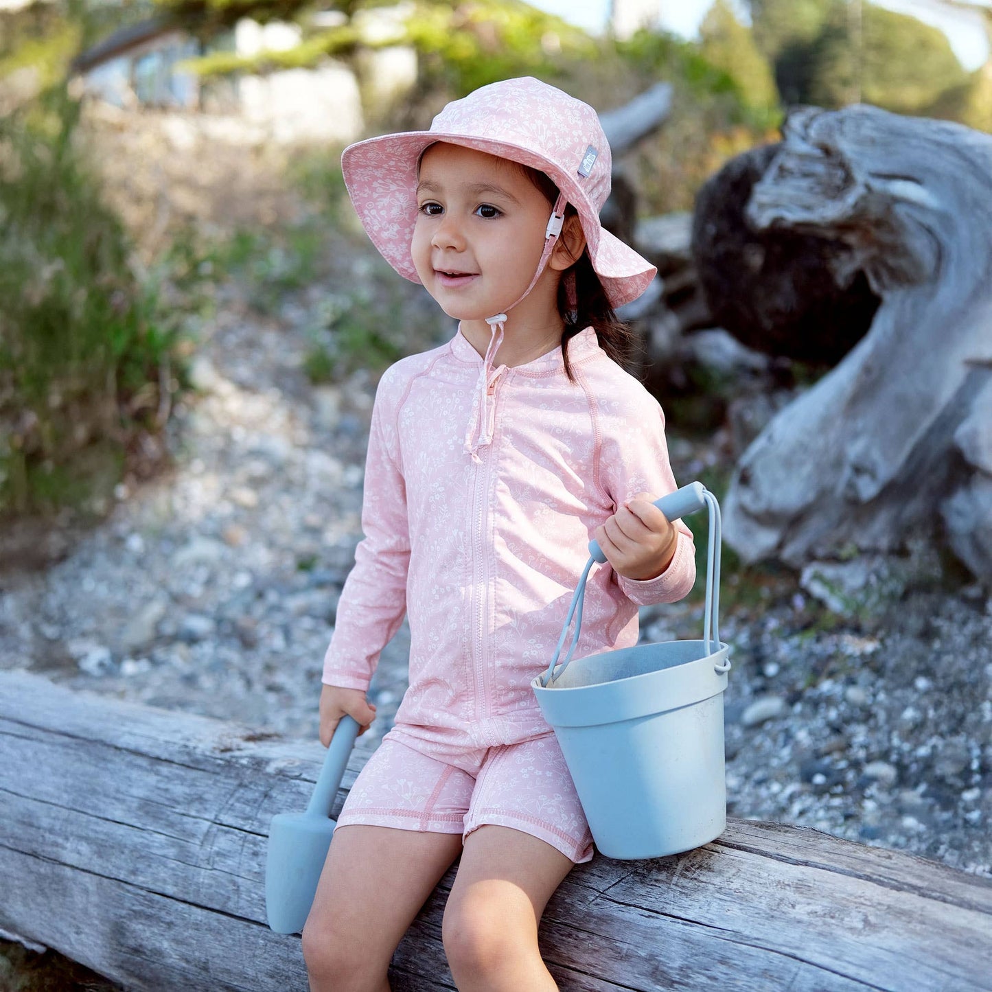 Pink Prairie | Kids One Piece UV Sun Suit