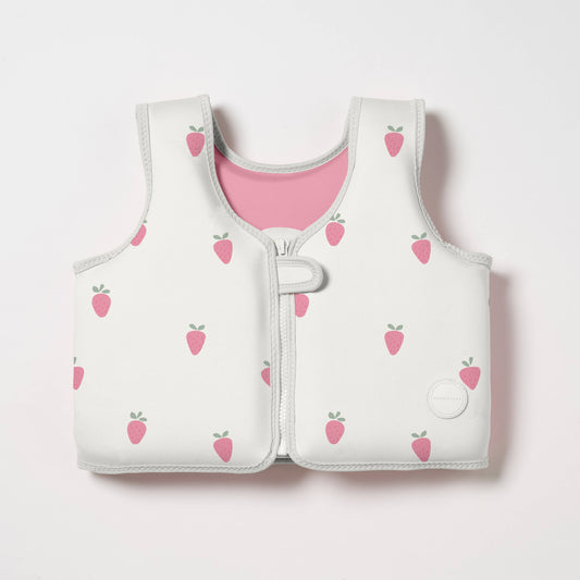 Kids Swim Vest 3-6 Strawberry Sunshine