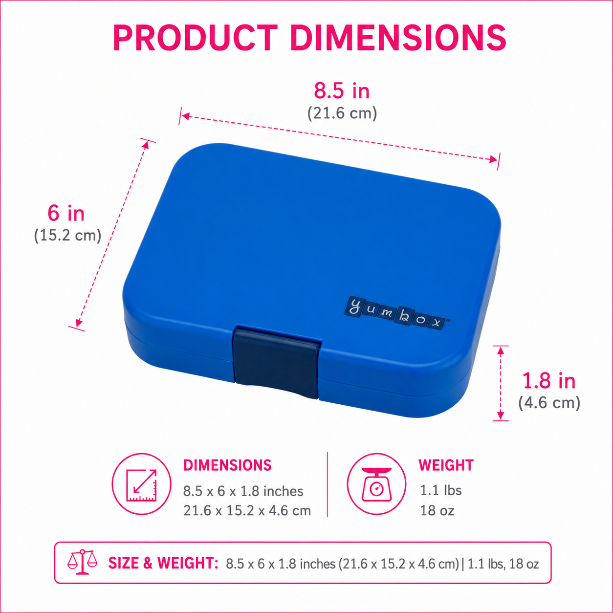 Yumbox Original - Leakproof Bento Lunch Box for Kids