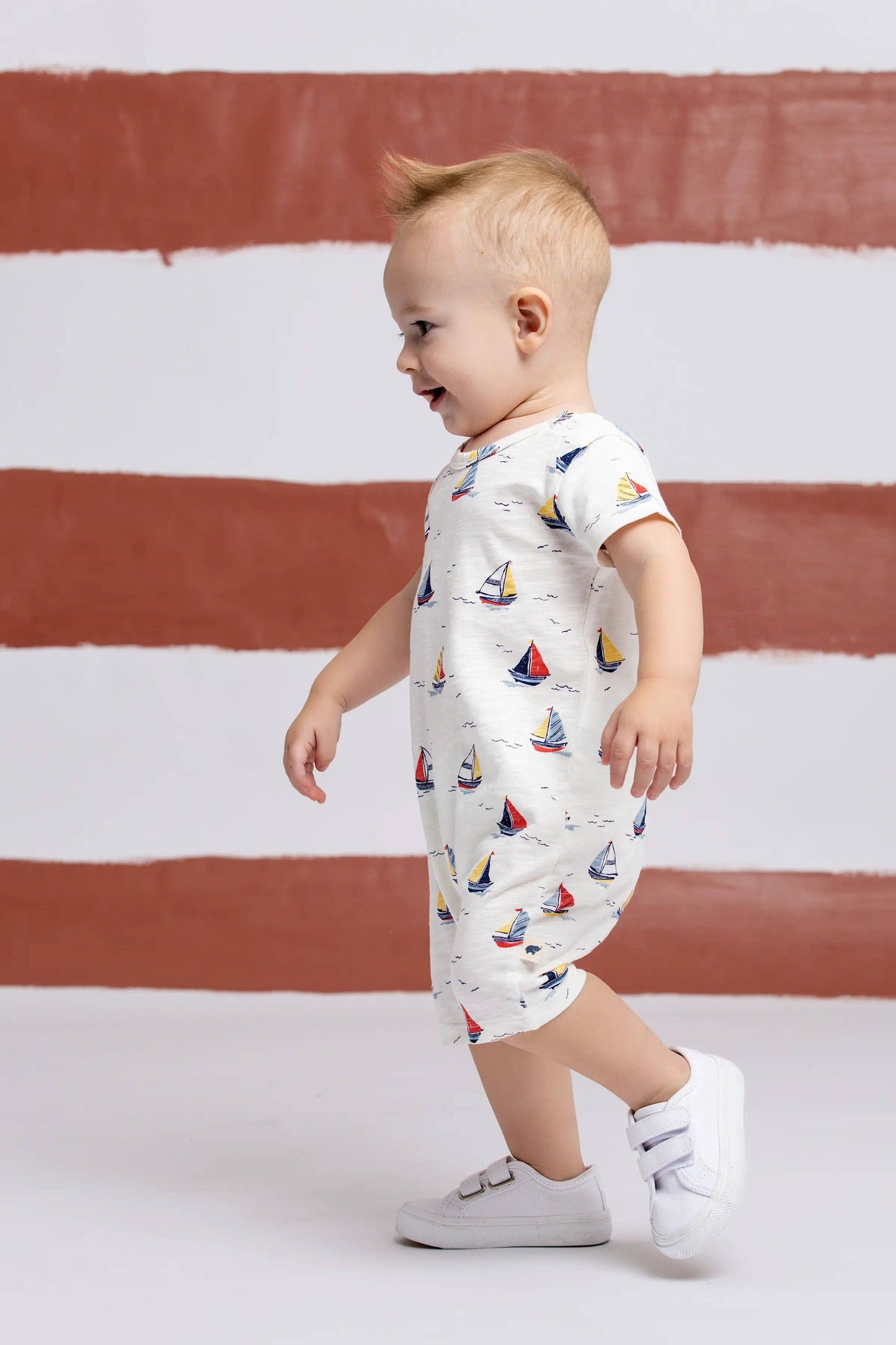 Baby Slub Shorty Romper_Little Skippers