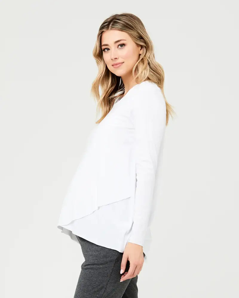 Raw Edge Nursing Top