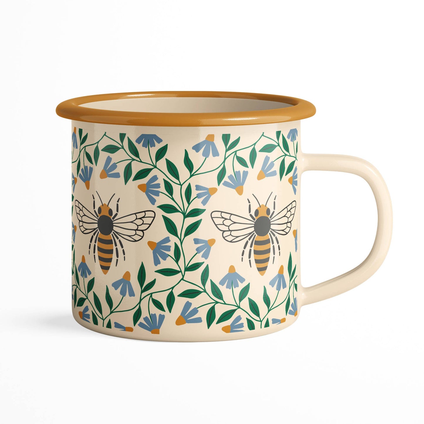 Enamel Coffee & Camp Mug | Honeybee | 16oz