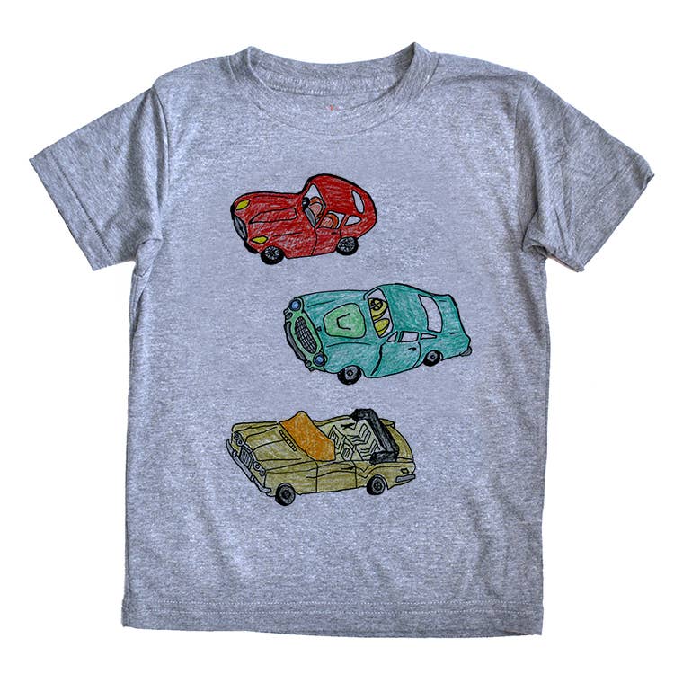 3 Cars - Kids Triblend Tee