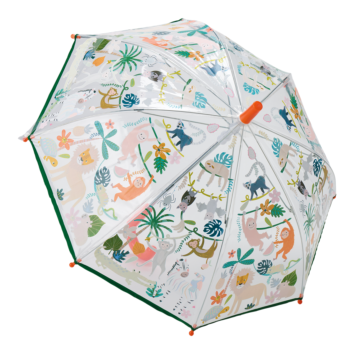 Jungle Transparent Colour Changing Umbrella