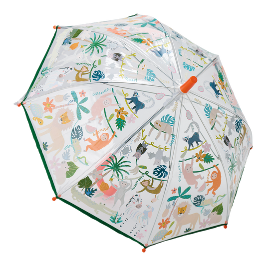 Jungle Transparent Colour Changing Umbrella