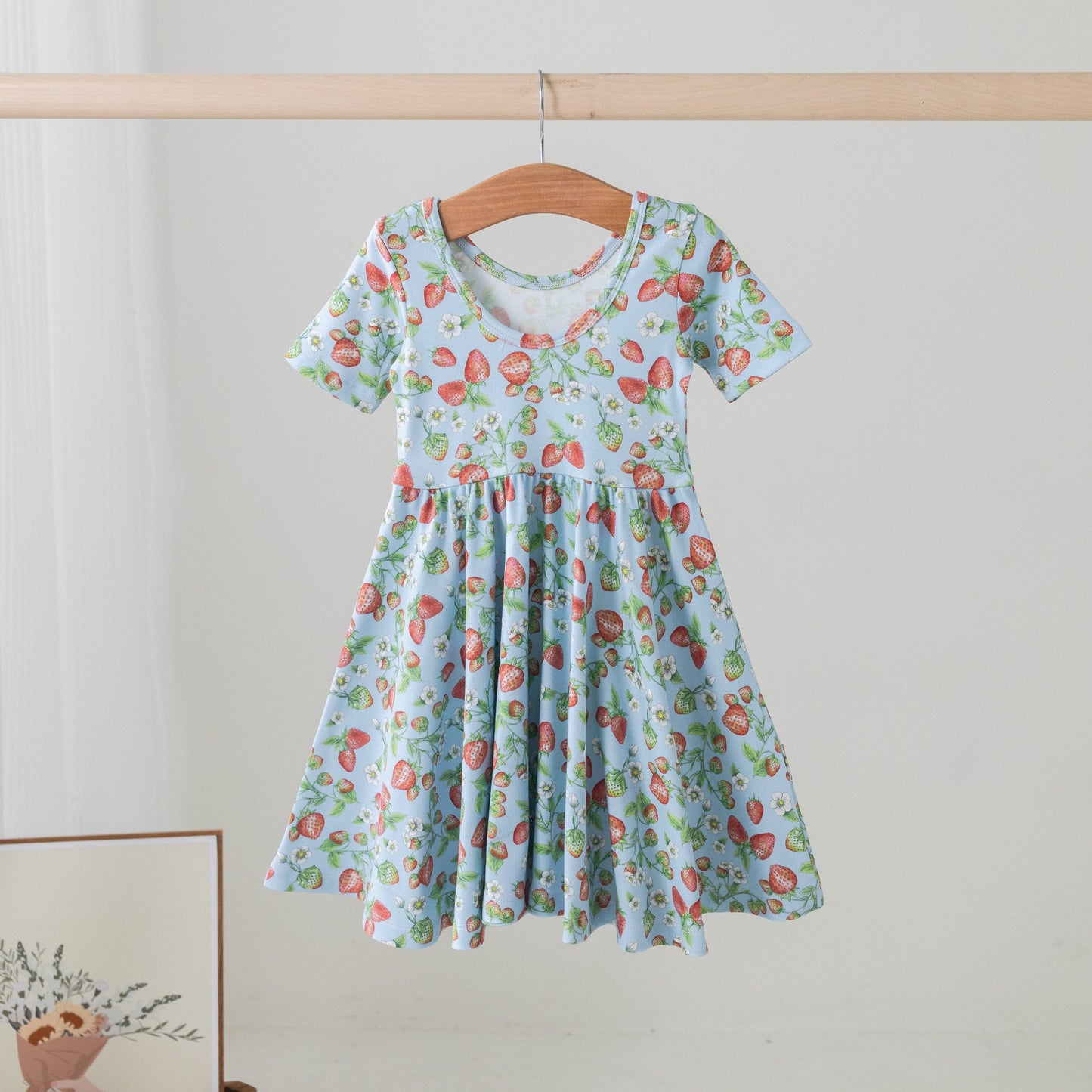 Strawberry Fields Cotton Twirl Dress