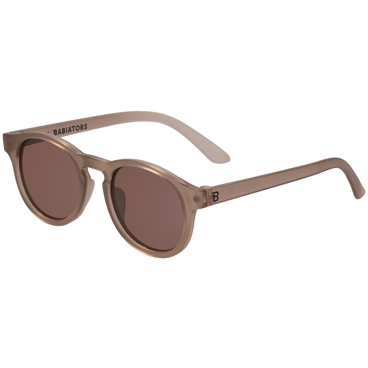 Transparent Keyhole Sunglasses with - Cocoa Cloud Amber Lens