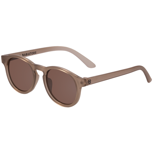 Transparent Keyhole Sunglasses with - Cocoa Cloud Amber Lens