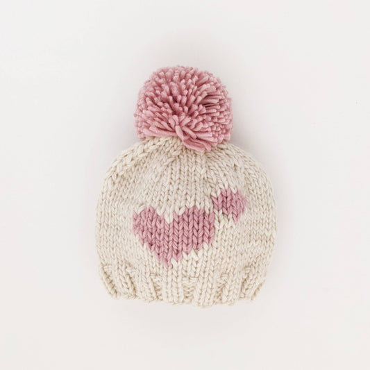 Sweetheart Knit Beanie Hat Rosy Baby & Kids