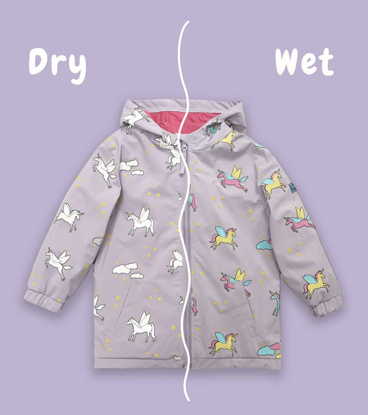 Unicorn Color Changing Kids Raincoat
