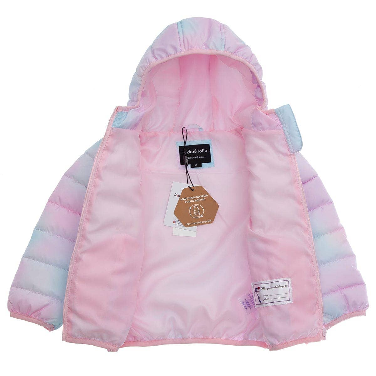 Toddler Girls' Lightweight Puffer Jacket Baby Winter Coat