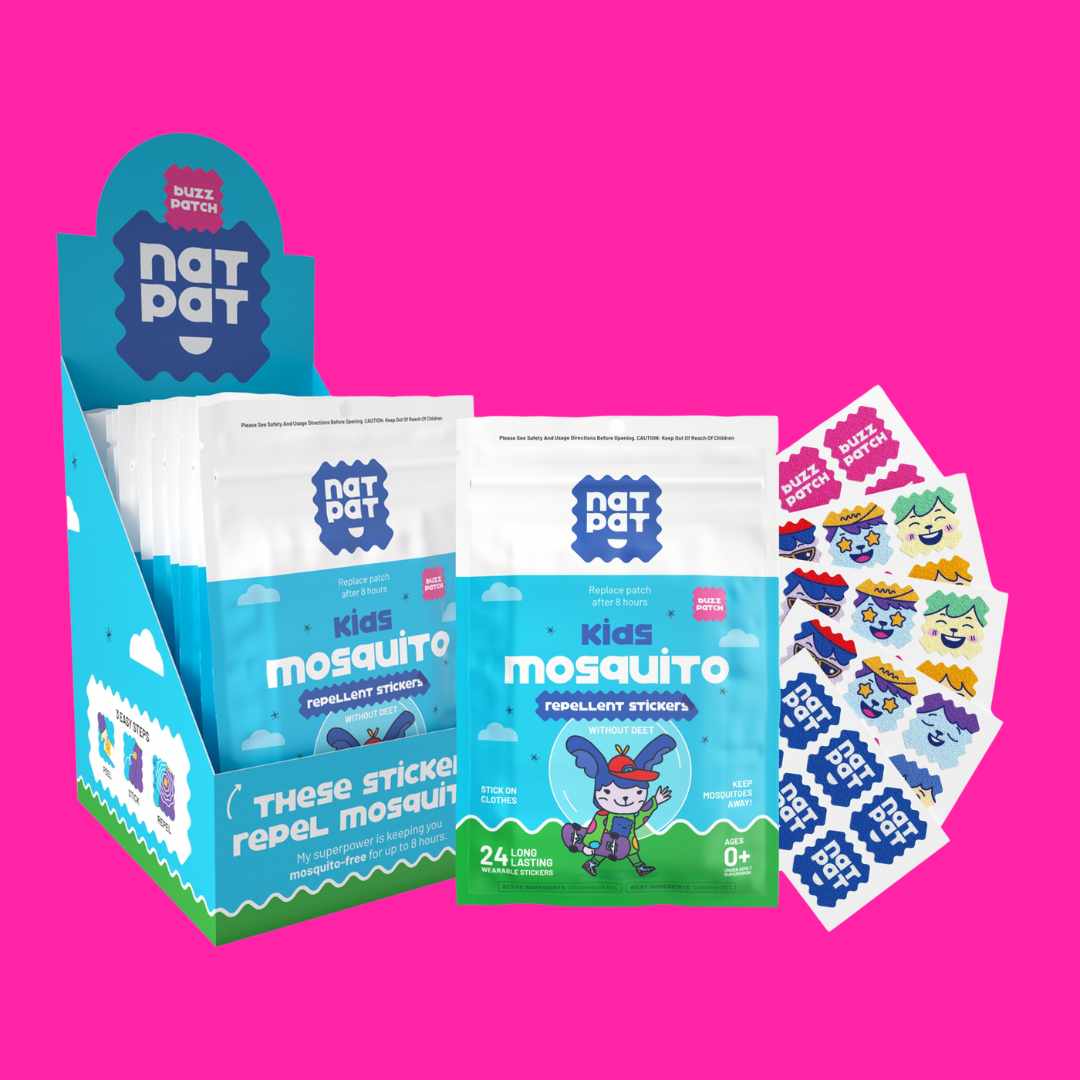 NATPAT BuzzPatch: Mosquito Patches, Natural Insect Repellent