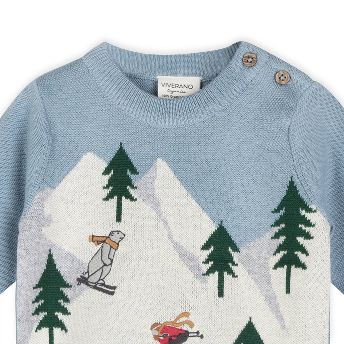 Ski Knit Baby Pullover Sweater & Pant Set (Organic Cotton)