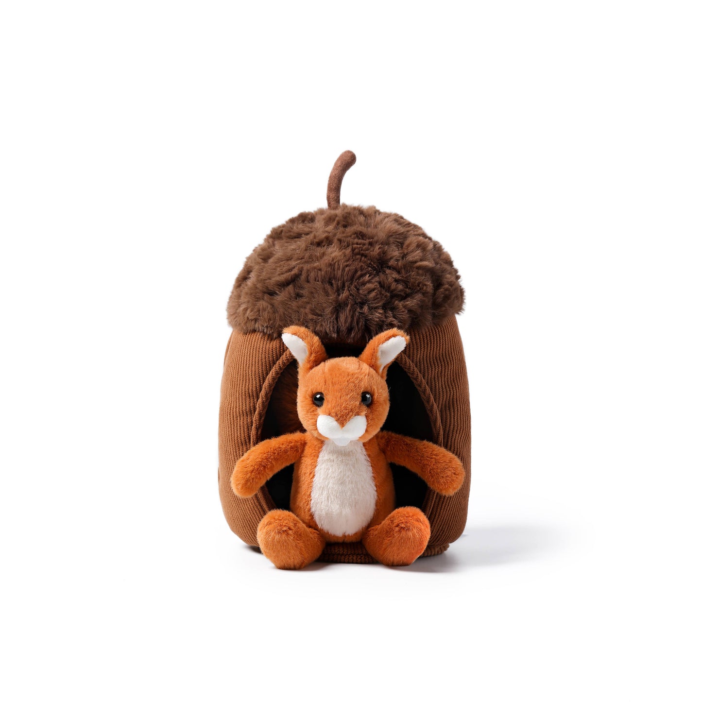 McHugs Oak Squirrel House Scene Weighted Plush Animal 7"