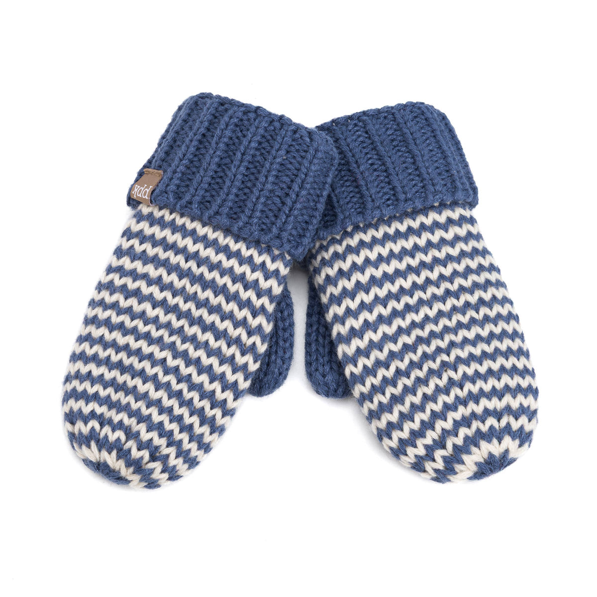 Classic Knit Winter Mittens for Kids 1-12, Stripe Pattern