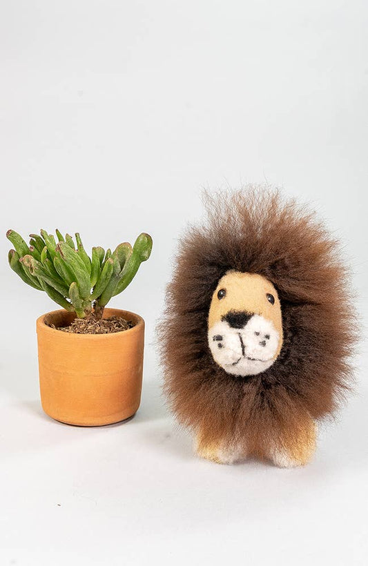 Alpaca Stuffed Animal | Baby Lion 6" | Handmade