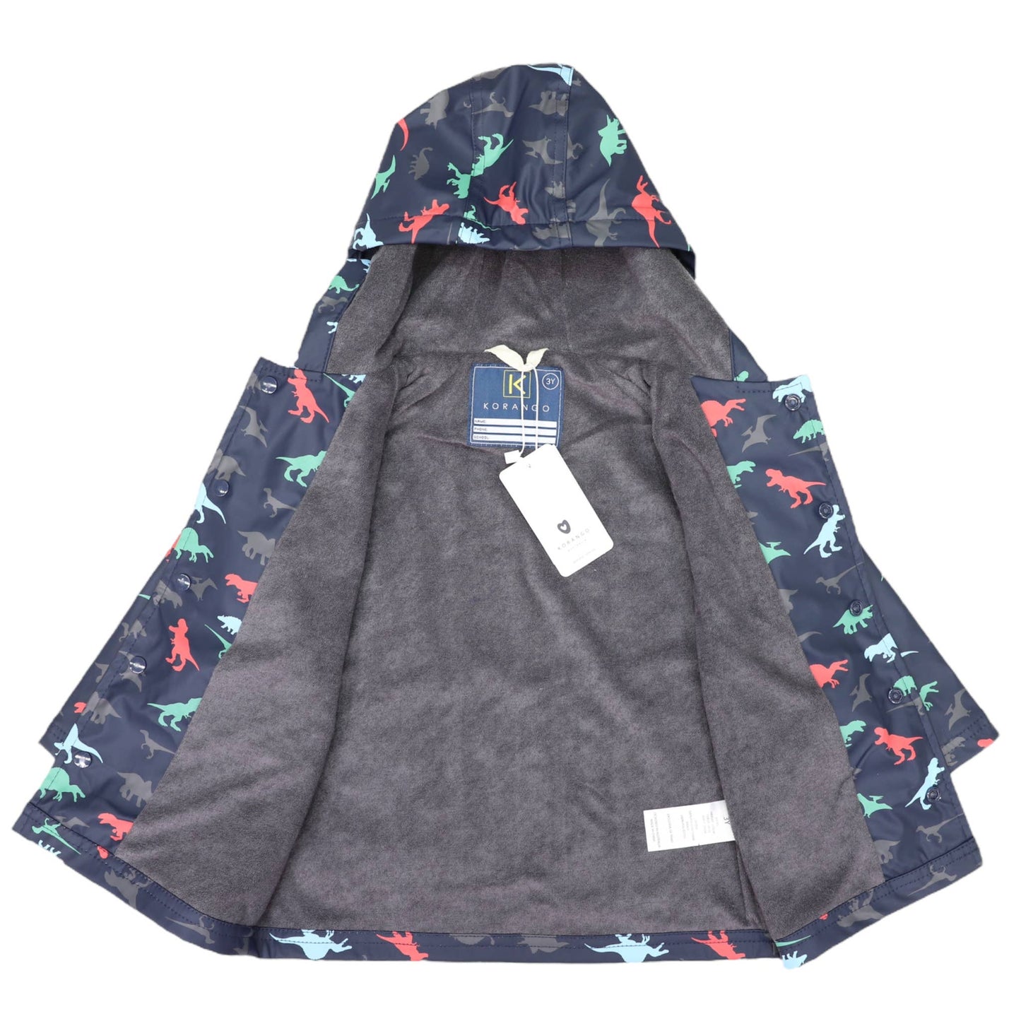 Korango Dinosaur Raincoat I Navy