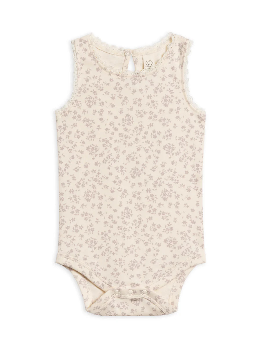 Organic Baby Luna Lace Bodysuit + Bloomer Set