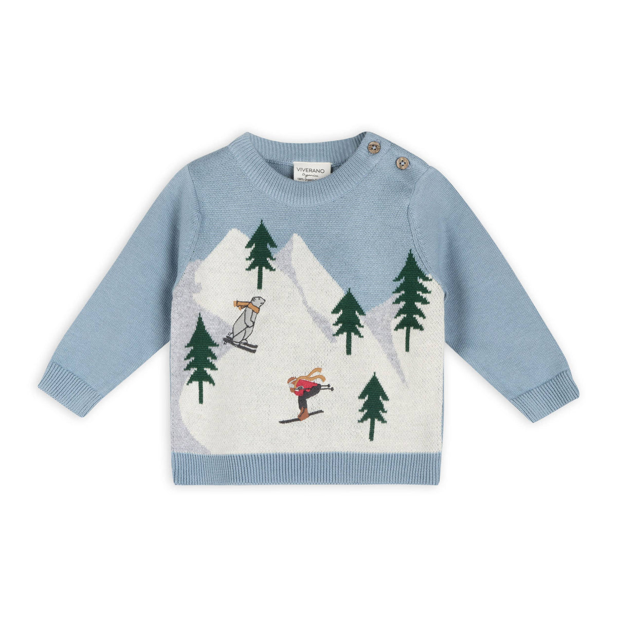 Ski Knit Baby Pullover Sweater & Pant Set (Organic Cotton)