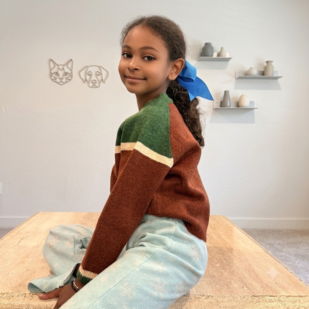 100% Merino Wool Kids Sweater: Heirloom Winter Knitwear