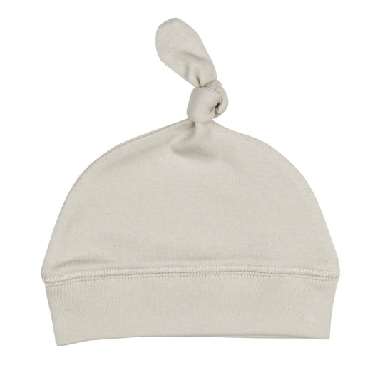 Organic Knotted Hat in Stone
