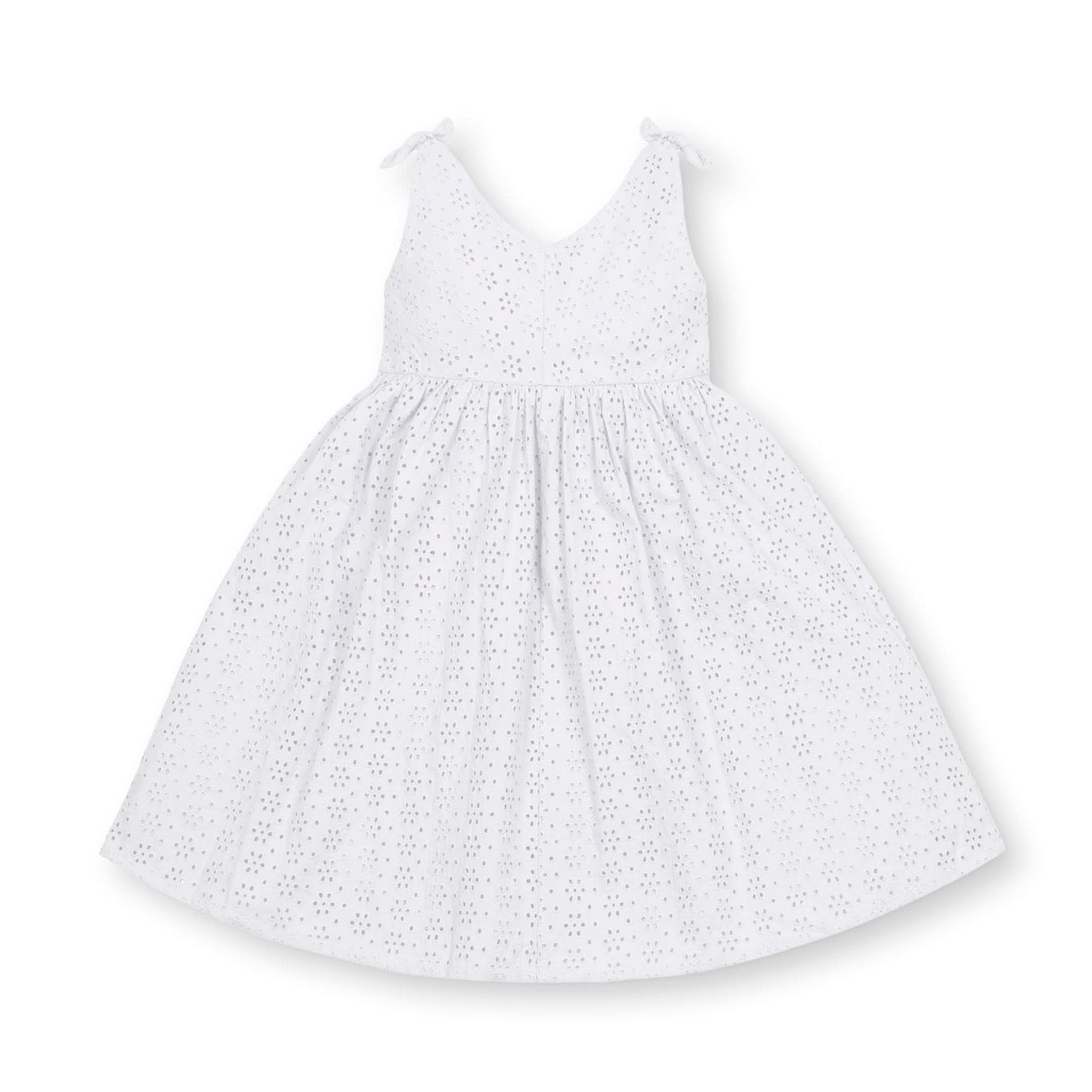 Bow Shoulder Organic Swing Dress