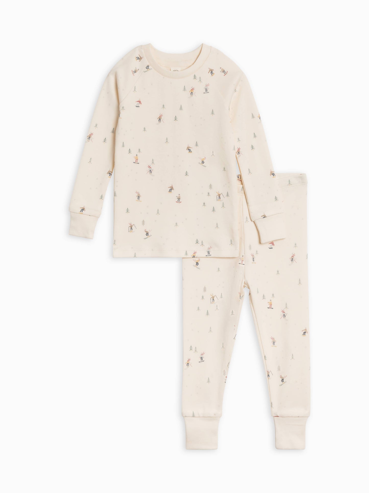 Organic Baby & Kids Long Sleeve Jammies - Skiers