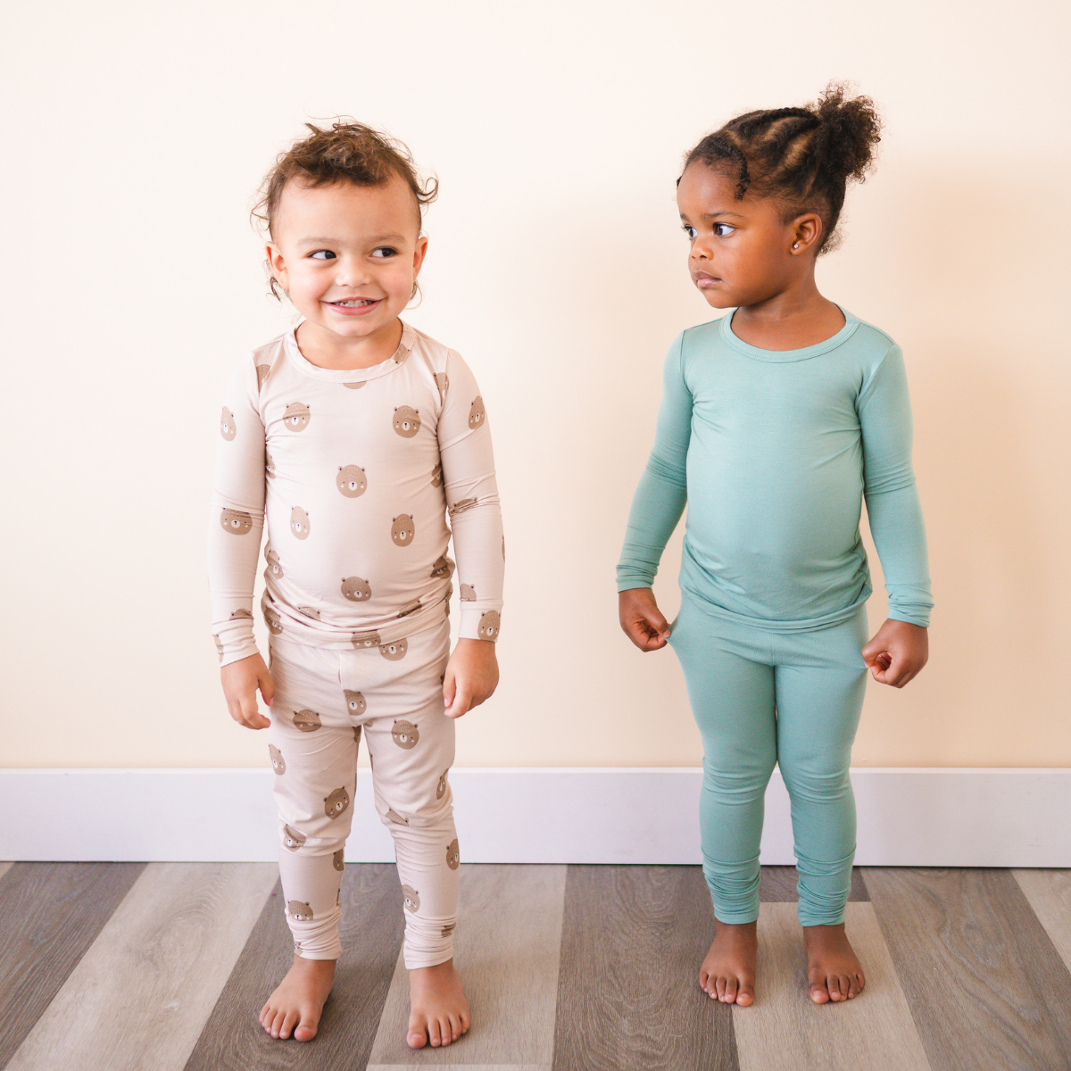 Bamboo 2-Piece Toddler Pajama Set - Teddy | Unisex