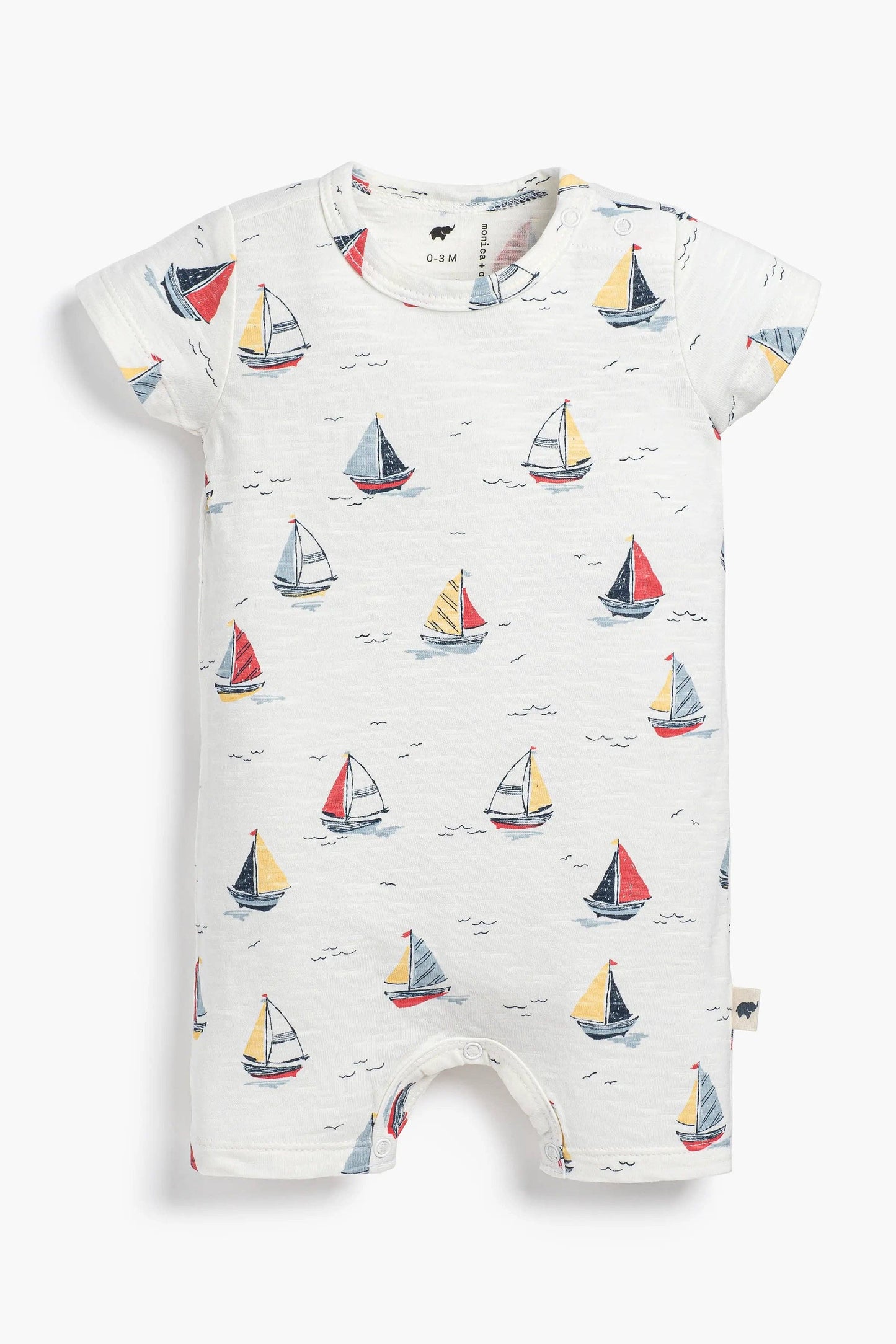 Baby Slub Shorty Romper_Little Skippers