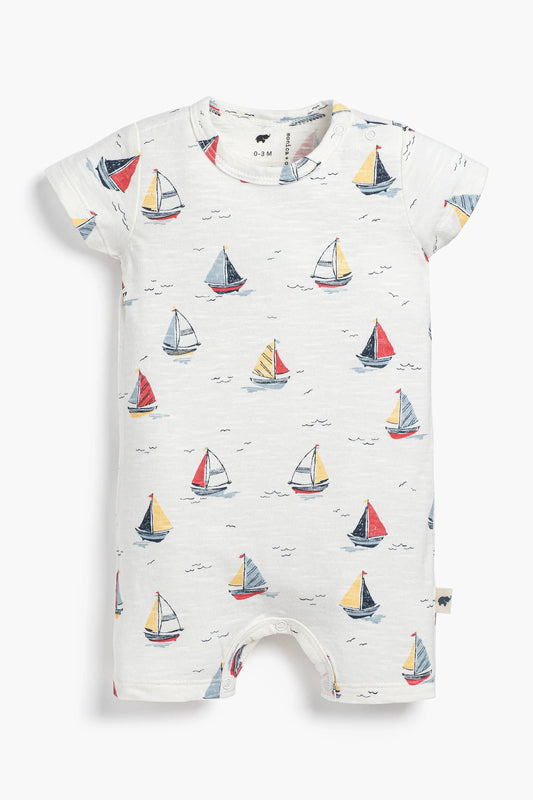 Baby Slub Shorty Romper_Little Skippers