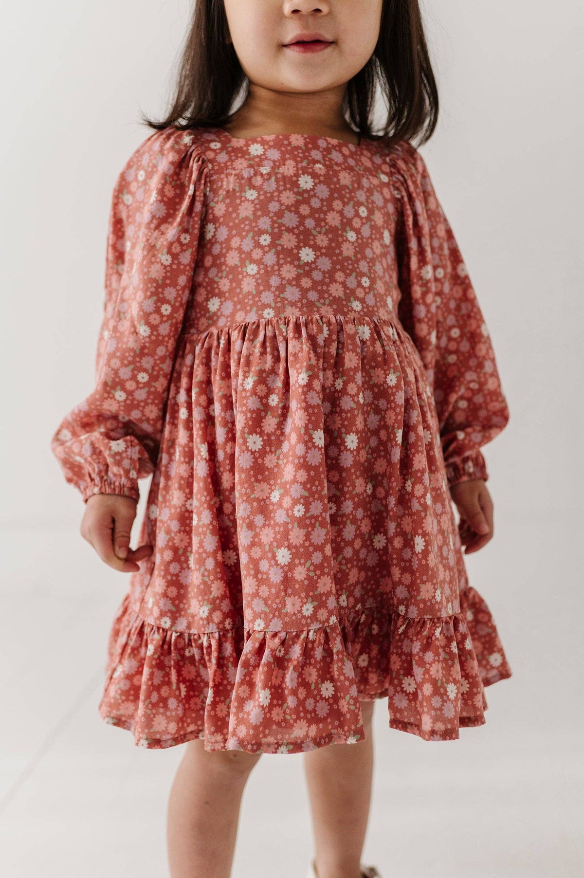 Babysprouts Girl's Long Sleeve Viscose Dress