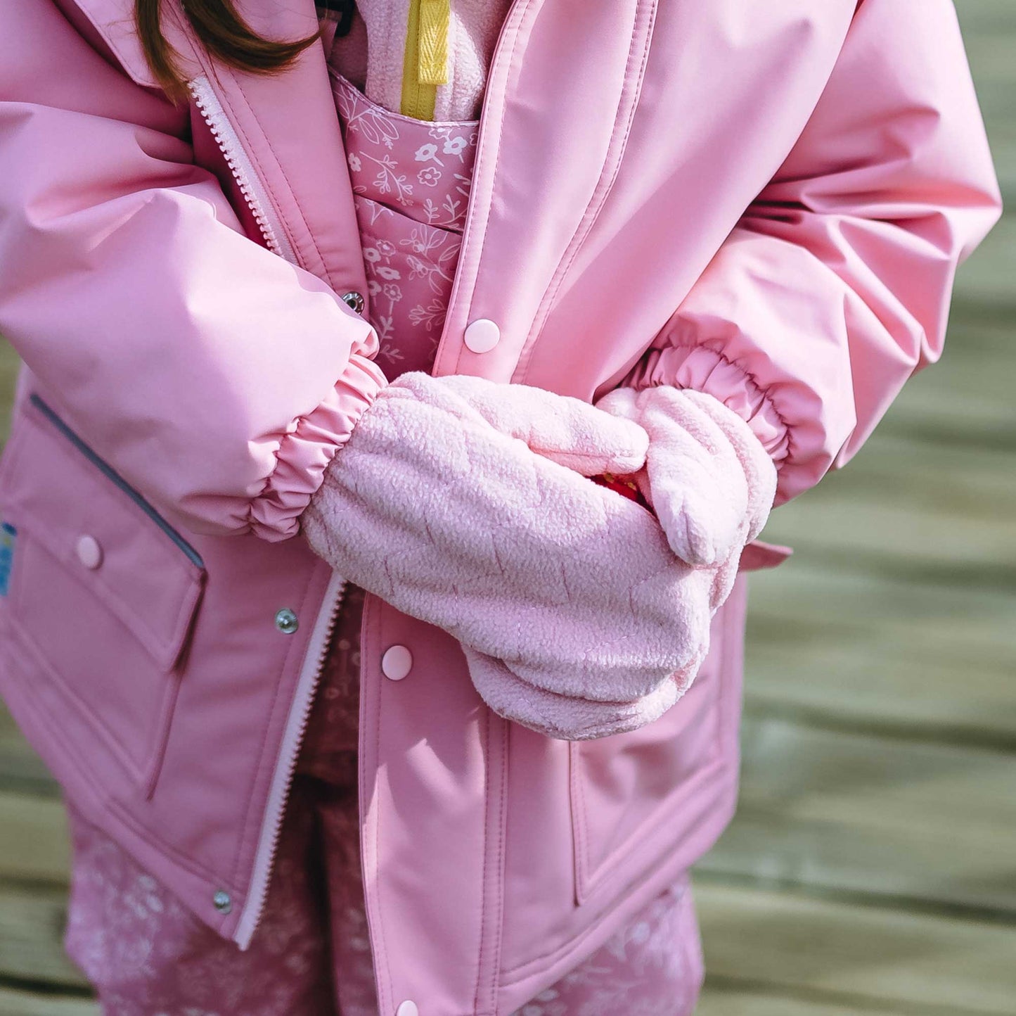 Dusty Pink | Fleece Mittens