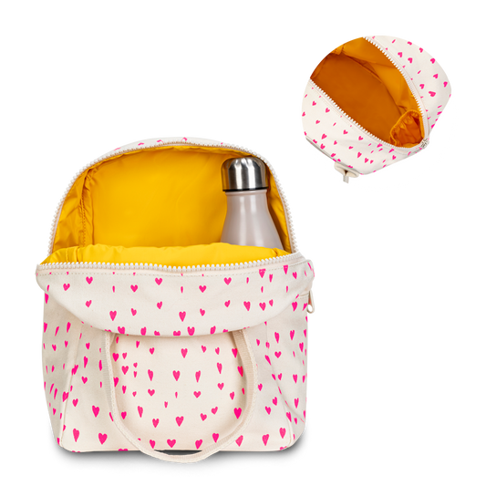 Zipper Lunch Bag - Tiny Hearts