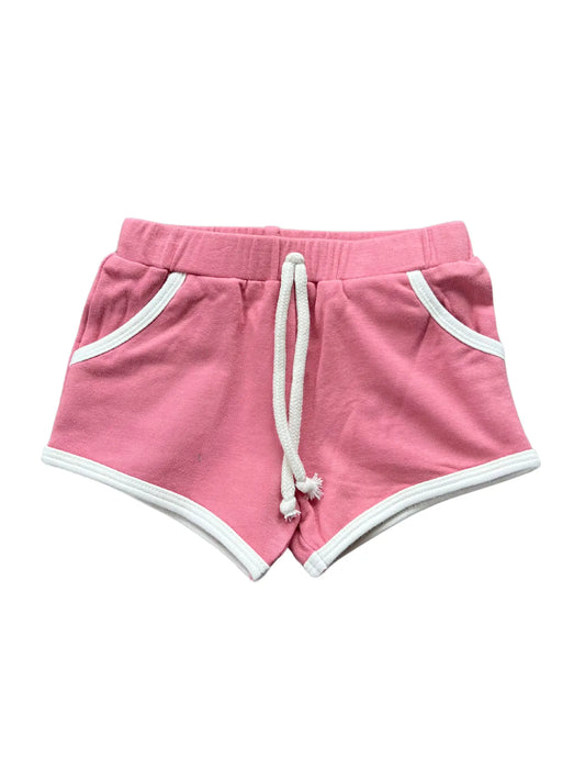 Kid's Retro Shorts Girl Bamboo Terry Summer Shorts